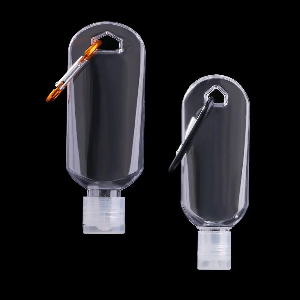 colors Travel Transparent Plastic With Hook With Key Ring Spray bottle Refillable Bottle Hand soap Bottle Cosmetic Container