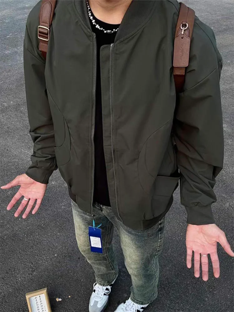 

Мужская осенне-зимняя модная куртка-бомбер в стиле милитари, американский ретро-стиль, Cleanfit, молодежная модель