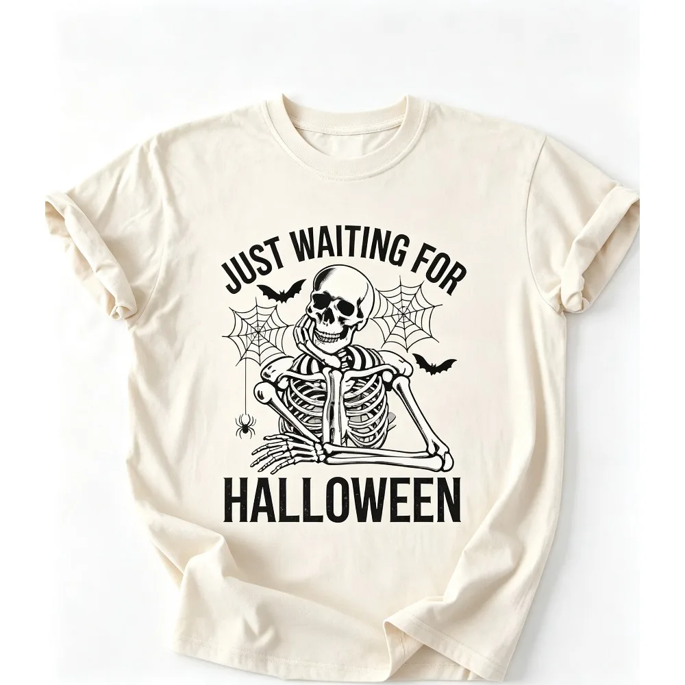 2026 New Men Trendy Halloween Graphic Print T-shirt,  Great For Festival Party Casual Attire For Halloween Enthusiasts