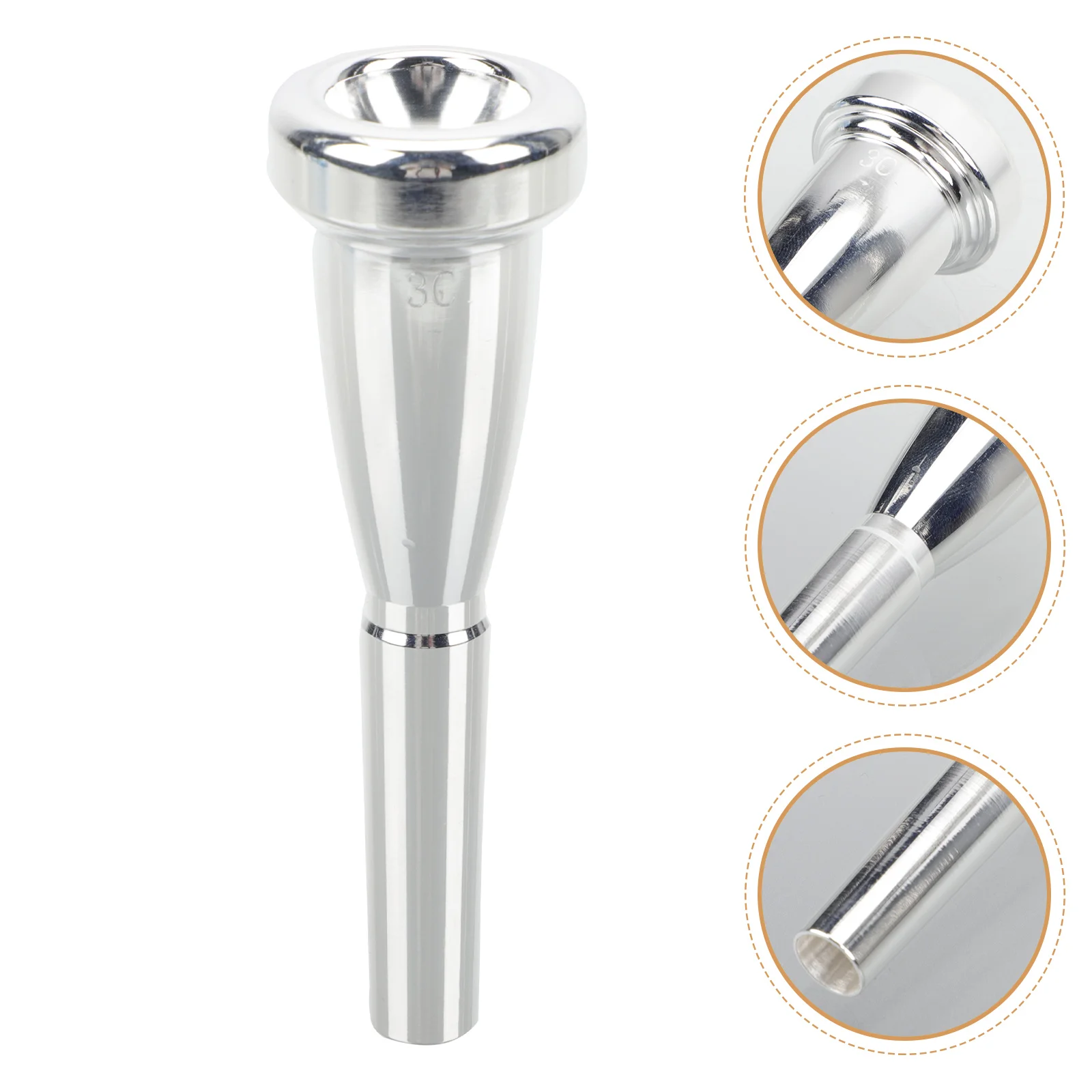 

Nozzle Pipe Accessories Trumpet Mouthpiece Replacement Supply Small Gift for Trumpeter Portable Part Speakers