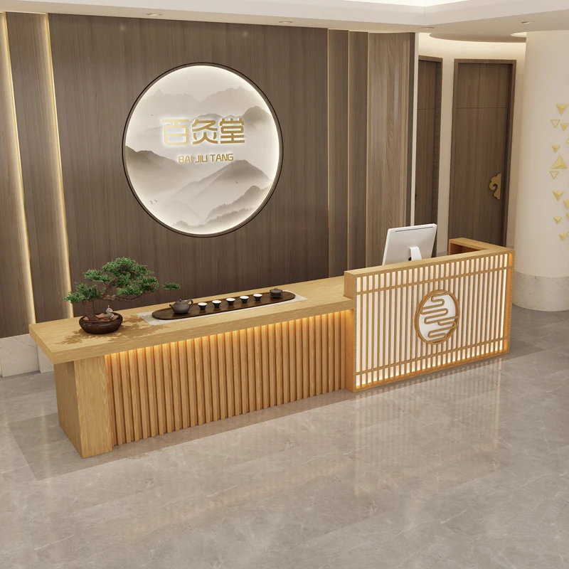 Reception Desk Luxury Furniture Lectern Simple Bar Home Counter Hairdressing Modern Professional Office Muebles Center Table