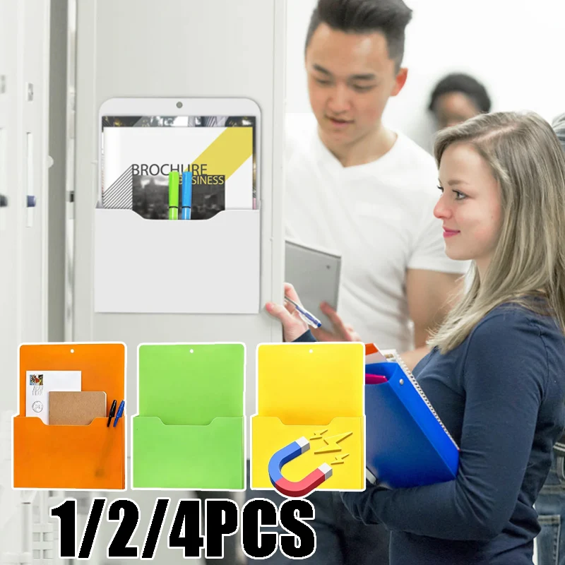Magnetic Mounting File Box for Office Wall Mounted Strong Magnet Storage for Documents Files Folders Space-Saving Organizer