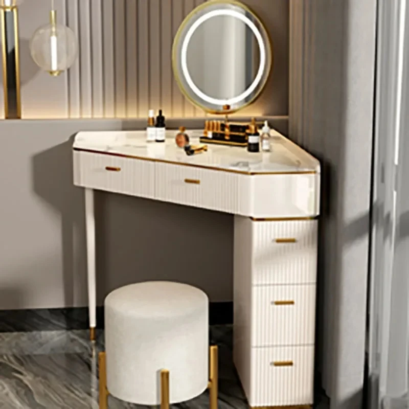 Makeup Girls Luxury Vanity Table Nordic Luxury Bedroom Modern Vanity Table Organizers Storage Penteadeira Camarim Furniture