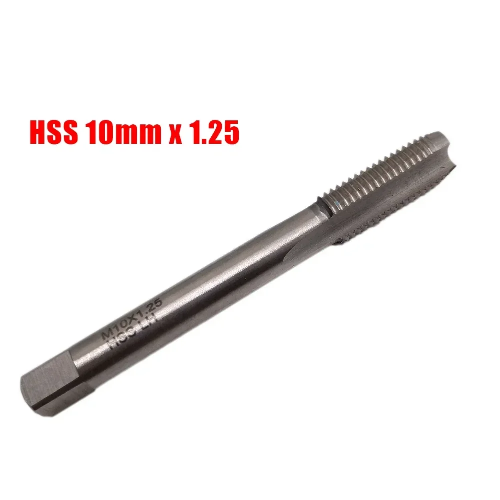 Machinekraan HSS Tap Draadsnijgereedschap 1 ST M10 * 1.25mm Metrische Pitch Accessoire Vervanging Rechterhand Fabriek Workshop 2022 Gloednieuw