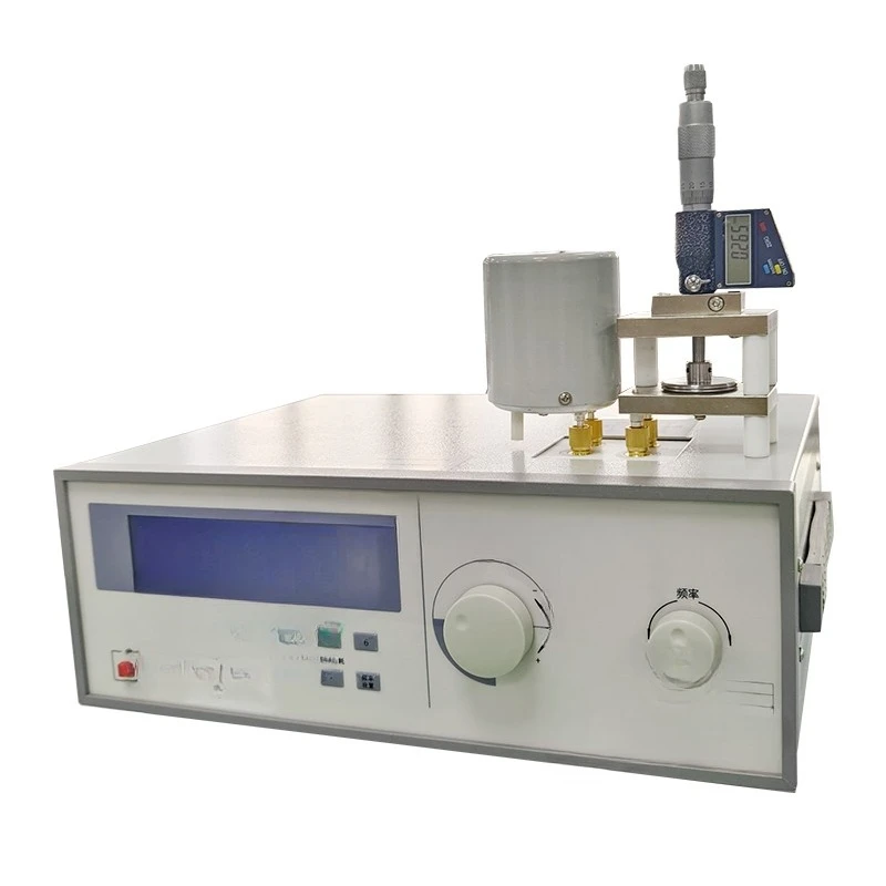 Electrical constant testing equipment for testing plastic PCB substrates and rubber insulation up to 100 MHz