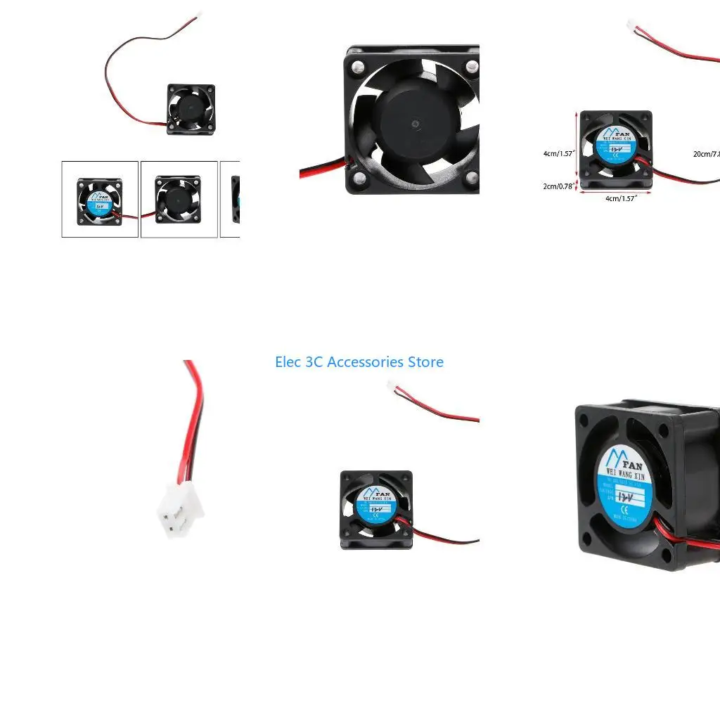 Y51A Replacement New CPU Cooling Fan 12V 2Pin 5 40mm Silent Cooling Fan