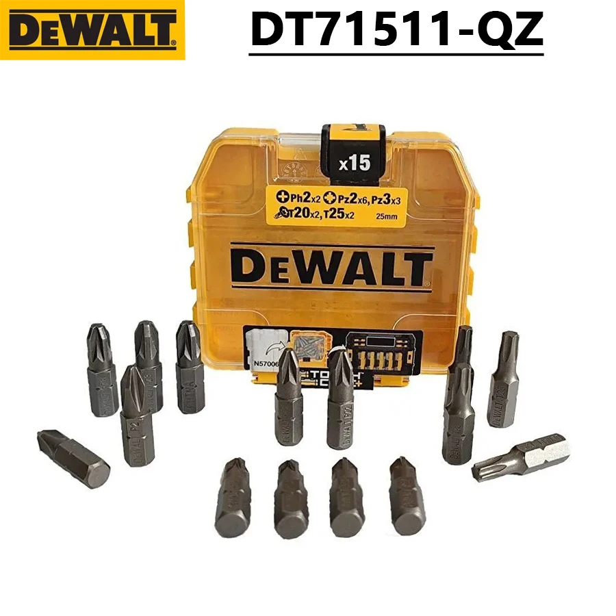 Imagem -03 - Dewalt-brocas Elétricas Chave de Fenda Bit Grupo Suporte Ímã Telescópico Insere Armazenamento Acessórios para Ferramentas Elétricas Dt71511 16 Pcs