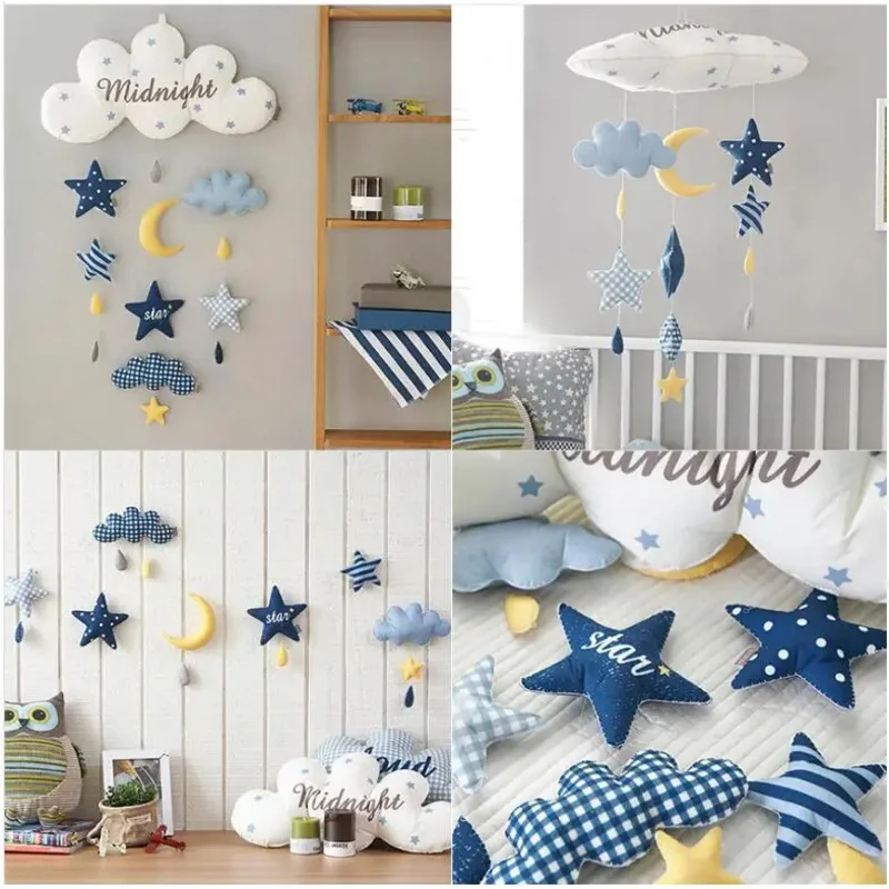 

Nursery Wall Hanging Nordic Style Cloud Decoration Dream Catcher Ornaments Kids Bed Tent Room Decor
