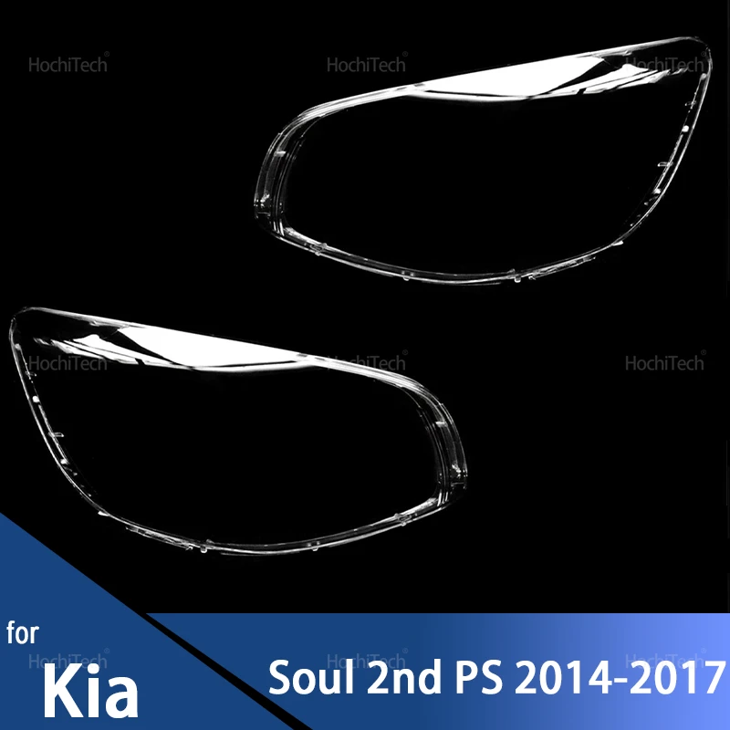 

Car Headlamp Caps for Kia Soul 2nd PS 2014-2017 Glass Headlight Cover Auto Transparent Lampshade Case Lamp Lens Shell