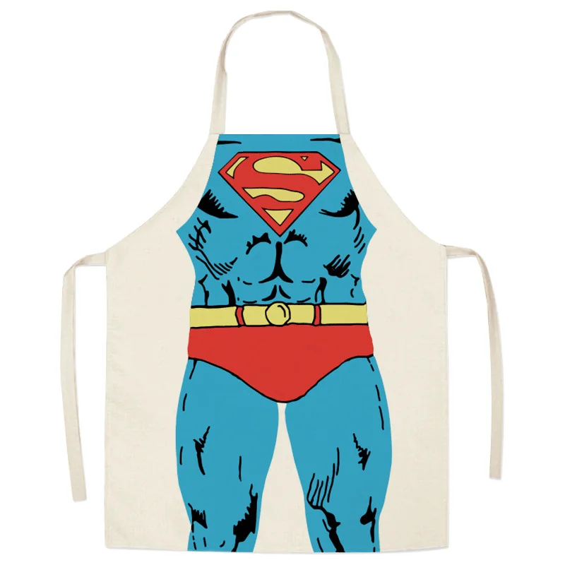 Fun and Funny Creative Sleeveless Halter Neck Household Kitchen Cleaning Dust-proof Apron Cartoon Baking Shop Baking Bib