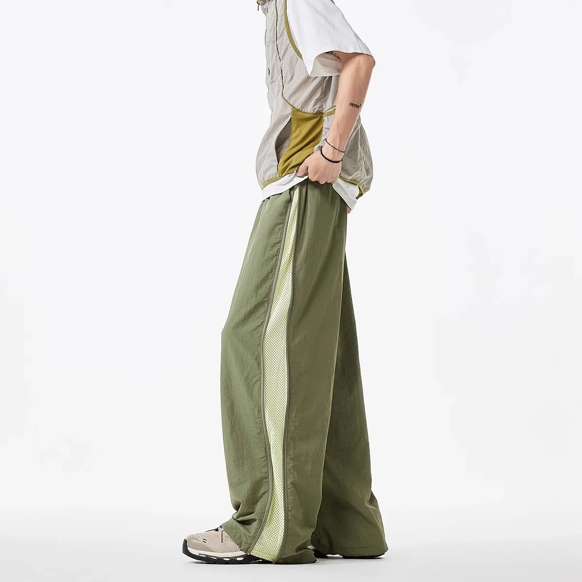 

Мужские походные брюки для активного отдыха с боковой молнией - легкие, вентилируемые, с широкими штанинами, прямые, повседневные