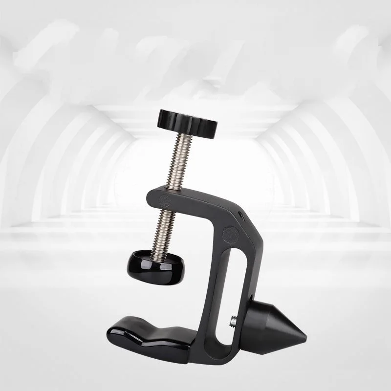 Clarinet Desk Support Stand with Heavy-Duty Clamp, ABS Metal Black Clip for Cork Sanding, Clarinet Repair Tool