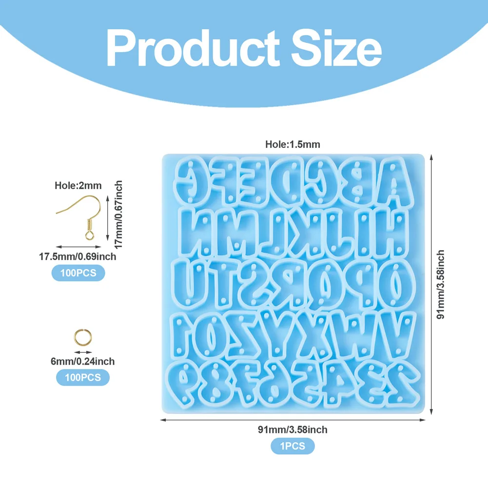 Силиконовые формы с буквами алфавита, соединитель, асимметричная Геометрическая подвеска, форма с крючком для сережек «сделай сам», брелок для сережек