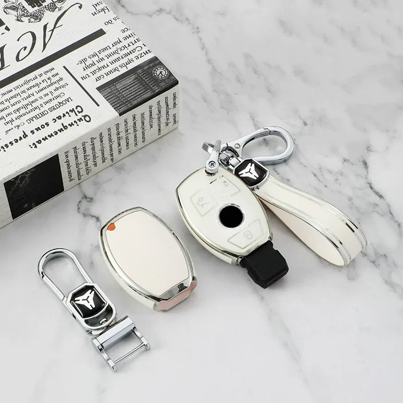 TPU Car Key Case Cover for Mercedes-Benz A C E S Class GLA GLC GLE CLA CLS AMG W205 W213 W177 W222 E200 V260 Vito Viano Linte