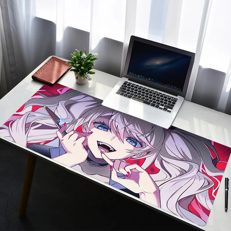 Mouse Pad Computer Gaming Accessories Mousepad Rubber Extended D-danganronpa Junko Enoshima Desk Mat Laptop Gamer Keyboard Pad