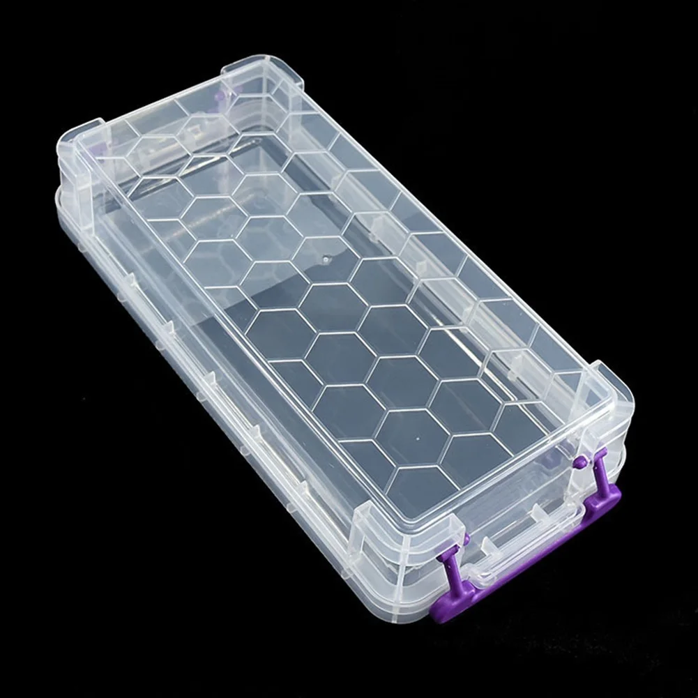 Transparent Plastic Storage Jewelry Box Screw Holder Storage Box Rectangular Container Case Plastic Tool Box Tools Packaging