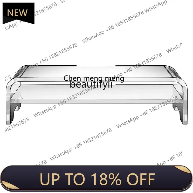 

P178 Transparent Acrylic Computer Monitor Screen Elevated Rack Pad Bracket Desktop Keyboard Storage Rack Simple Base