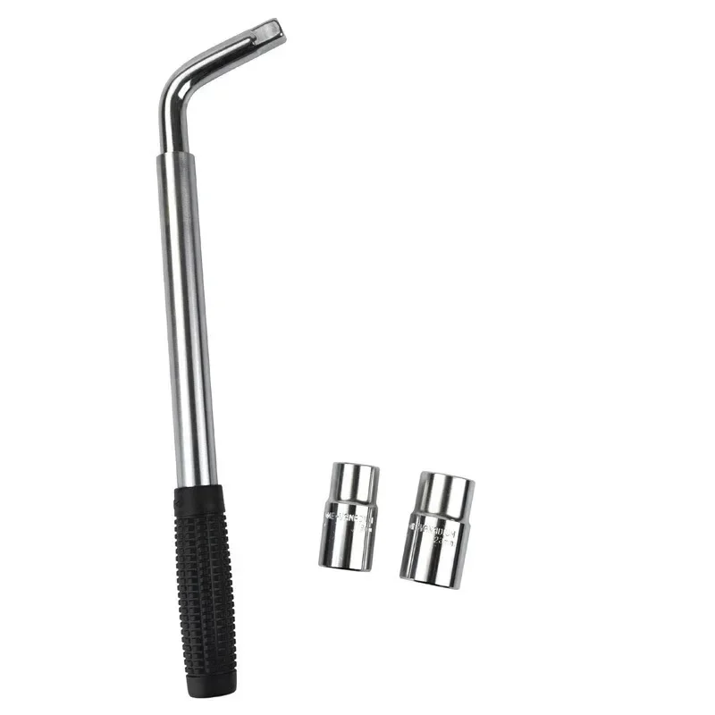 Imagem -02 - Telescoping Lug Wrench Spanner Lug Wheel Wrench With Sockets Ferramentas de Reparo do Carro 17 mm 19 mm 21 mm 23 mm