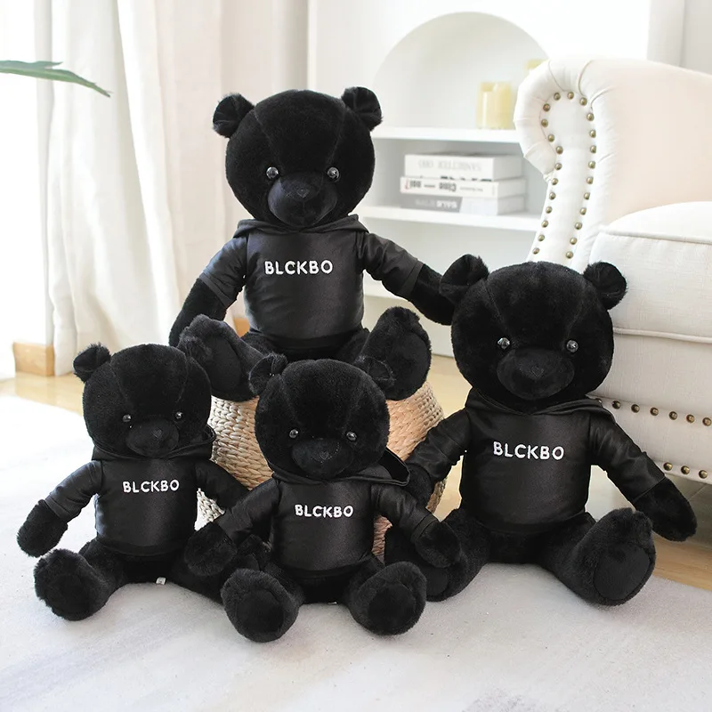 New Cross Border Big Black Bear Plush Toy Teddy Bear Doll Little Bear Cloth Doll Pillow Children's Gift