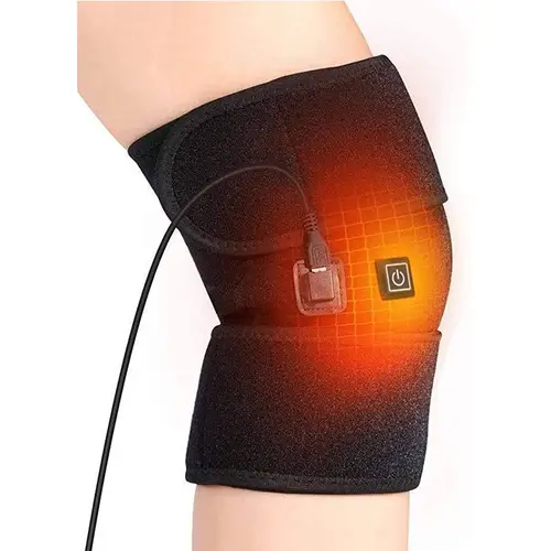Rodillera eléctrica con calefacción, rodillera ajustable con calefacción, rodillera térmica para piernas, soporte térmico para rodilla para invierno, alivio del dolor de artritis