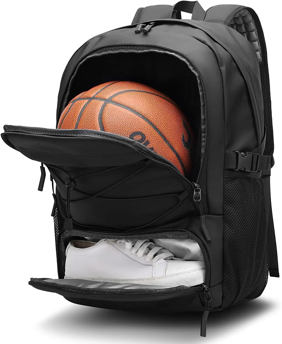 

Большой водонепроницаемый баскетбольный рюкзак с отдельными отделениями для мяча и обуви для мужчин, идеально подходит для занятий спортом и активного отдыха на природе.