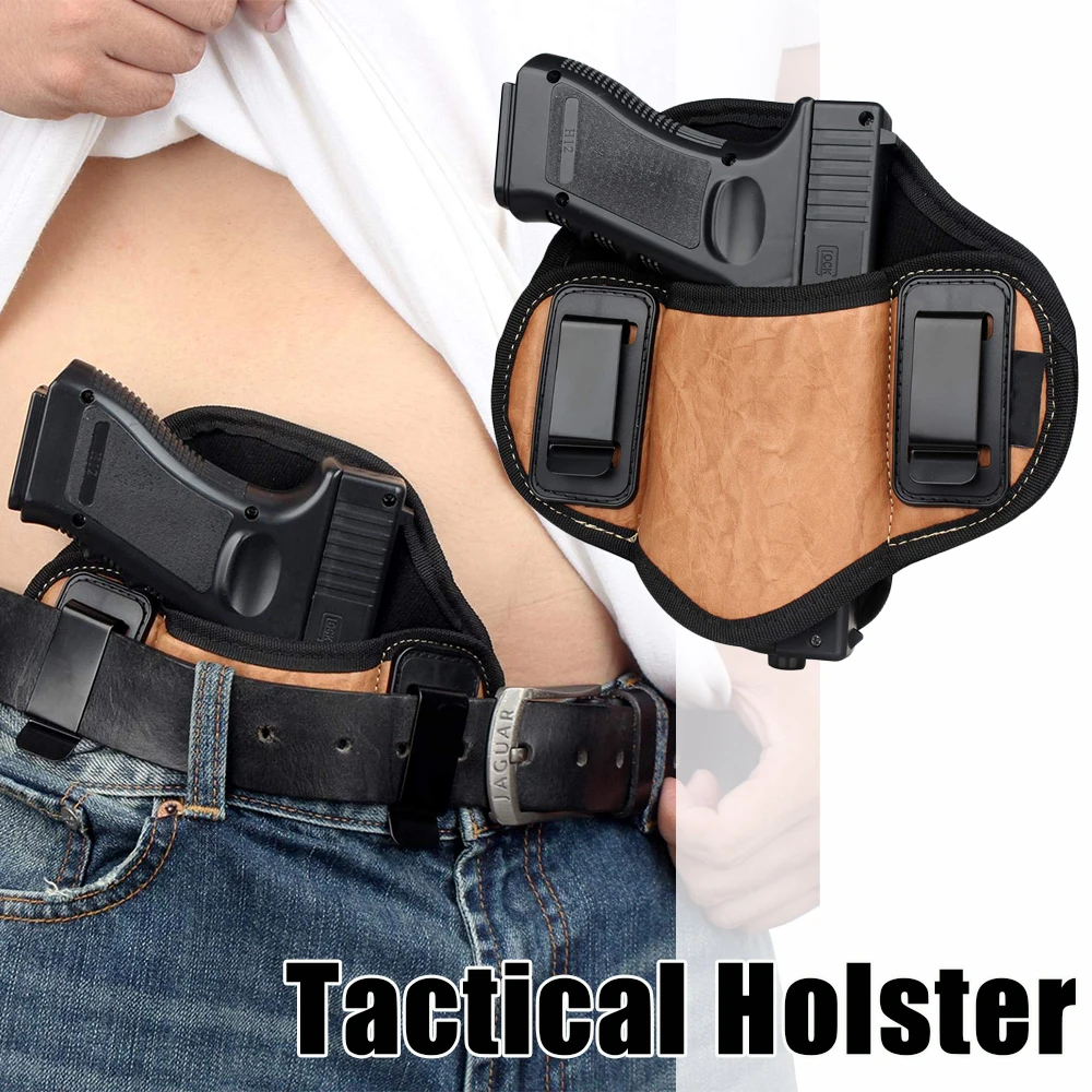 

Tactical Holster， Gun IWB Holster PU Leather Compatible with G19 23 32 26 27 30 33,M&P Shield,XDs,P320,Taurus PT111 Holsters