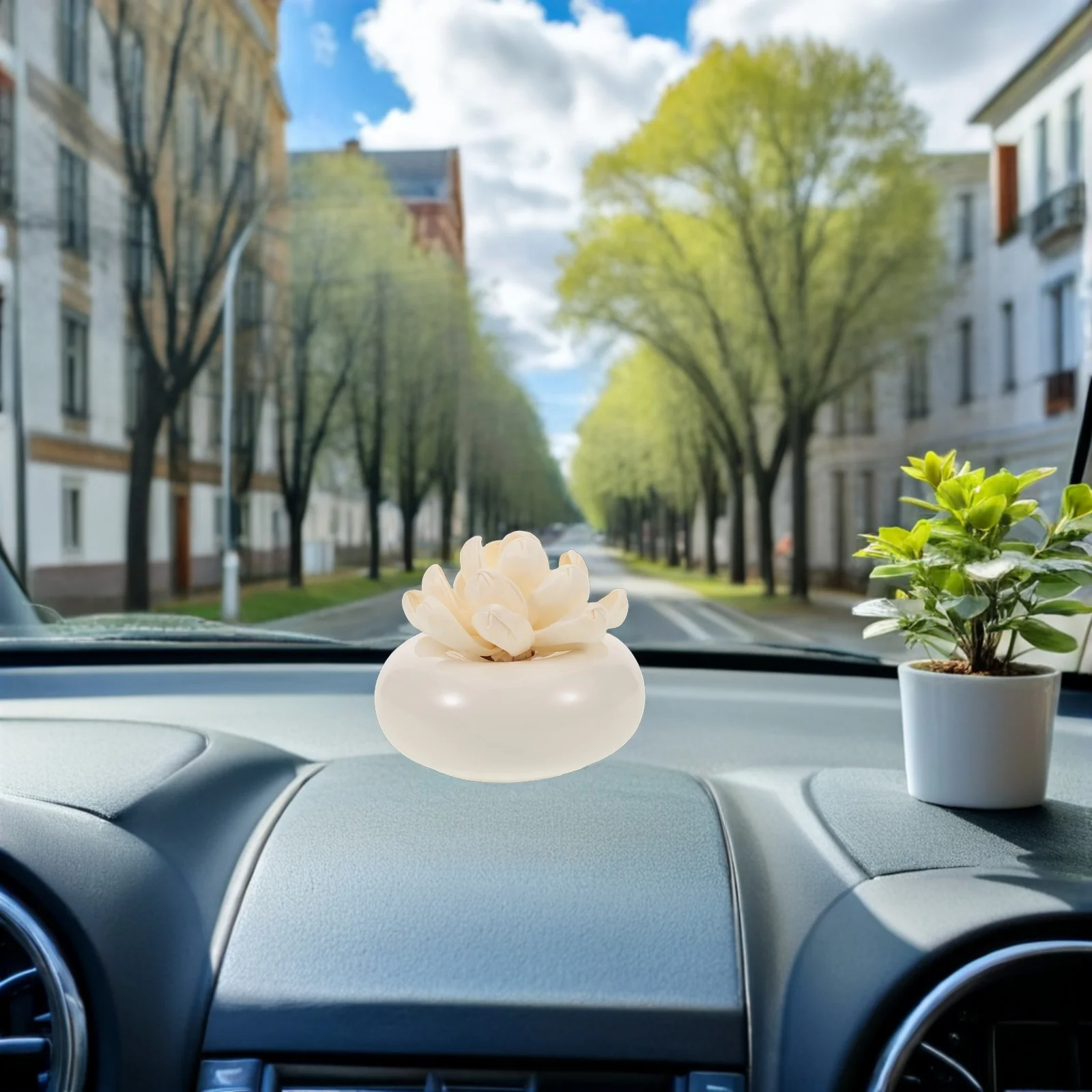 

Bathroom Fragrance Diffuser Dashboard Aromatherapy Essential Oil for Floral Desk Home Passive