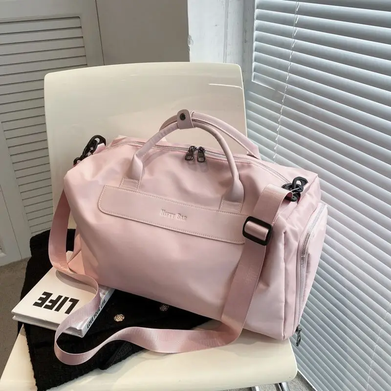 大容量フィットネスバッグ女性用ハンドヘルド荷物短距離旅行バッグウェットとドライの分離水泳バッグ軽量