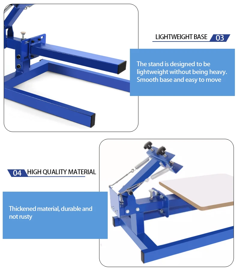 1 kolor 1 stacja Maszyna do sitodruku na koszulkach do drukarki koszulek DIY