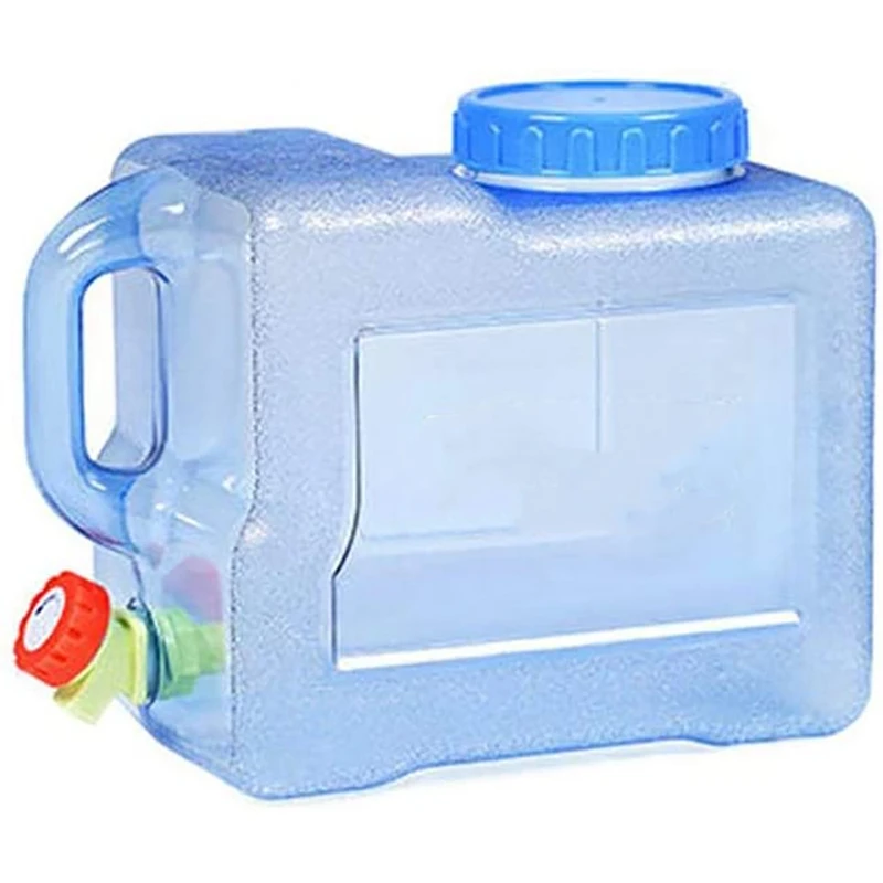 Water Canister With Tap,Camping Portable Bucket Car Water Container With Lid Water Tank Reservoir For Outdoor Travel