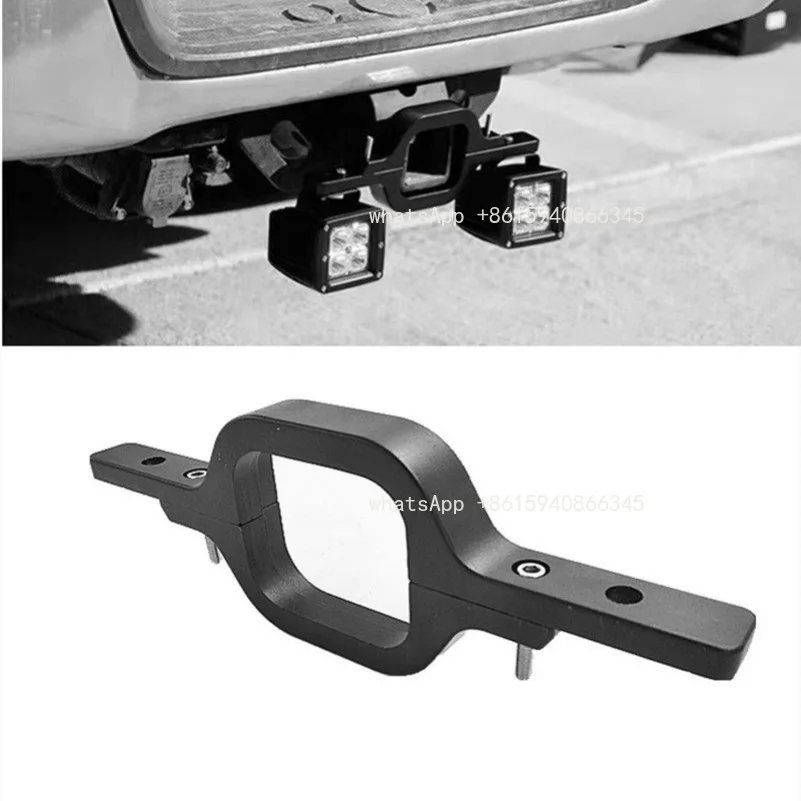 Reversing rear rod light stand off-road trailer hook Jeep pickup rear rod modified LED light stand tow hook square mouth bracket