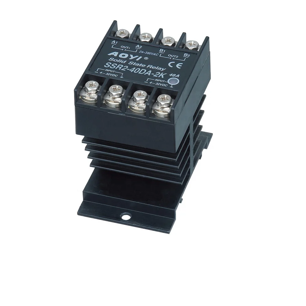 5 قطعة قالب حقن Aoyi يستخدم مرحل الحالة الصلبة SSR2-40DA-2K
