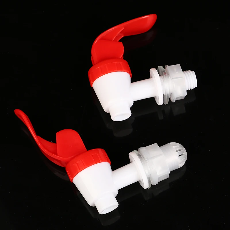 1pc New Plastic Water Dispenser Tap Thread Dia Bottled Water Dispenser Spigot Faucet Bibcocks 2 Sizes