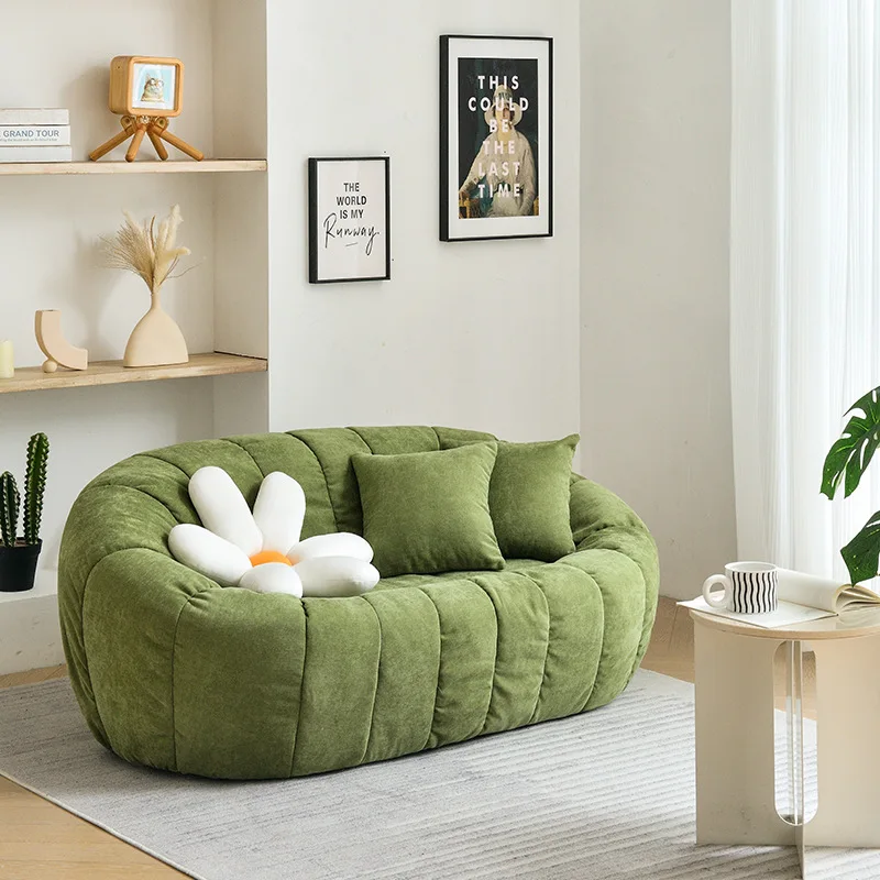Lazy sofa single and double pumpkin sofa chair lambswool sofa balcony swivel lounge chair reclining