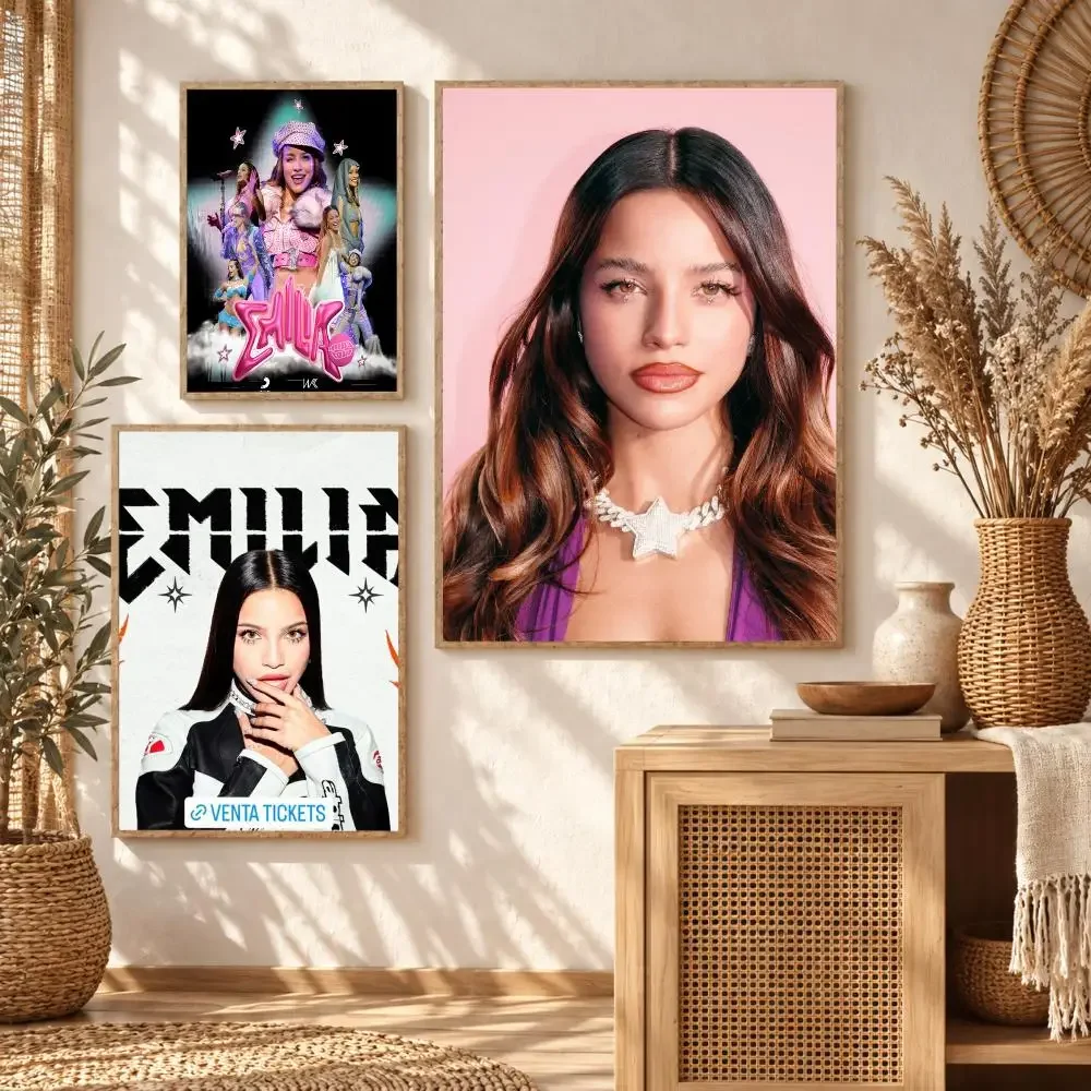 Popular Singer E-Emilia Mernes Painting Calligraphy Modern Canvas Wall Art Prints for Living Room Decor | Wall Decals