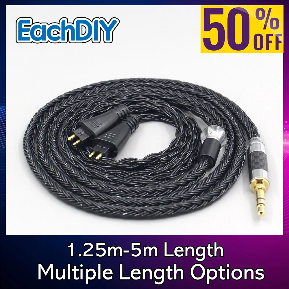 أسود 16 كور 7N OCC مضفر سماعة كابل ل FOSTEX TH900 TH1000RP TH1100RP TH-909 TR-X00 TH-600 MK2 7416