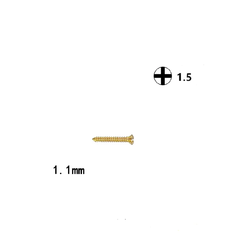 1pcs ALPS mini 1.1mm titanium alloy cortical bone self tapping screw cross interface screw