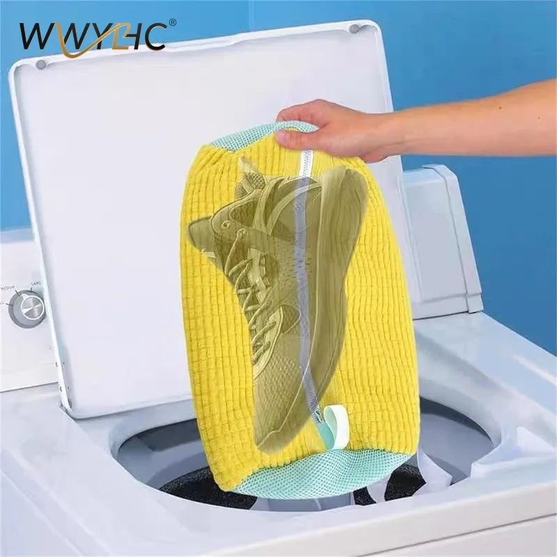 Suitable for Shoe Washing Machine Anti-Deformation Shoe Laundry Bag Reusable Mesh Sneaker Cleaning Protector Bag