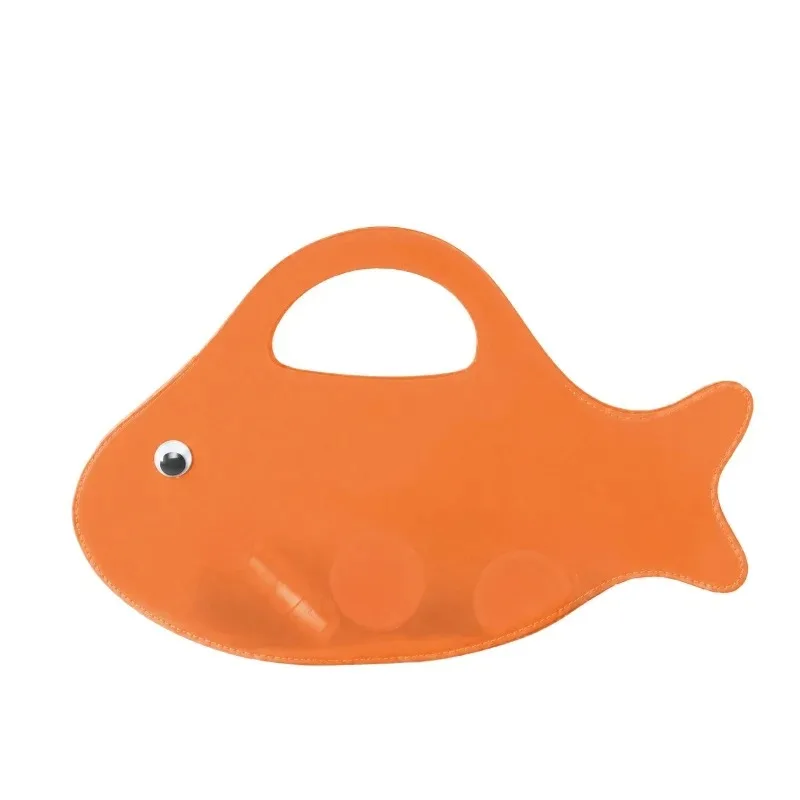 

Funny Fish Shaped Jelly Bags for Women Transparent PVC Summer Beach Handbag Cute Cartoon Novelty Waterproof Travel Holiday Purse