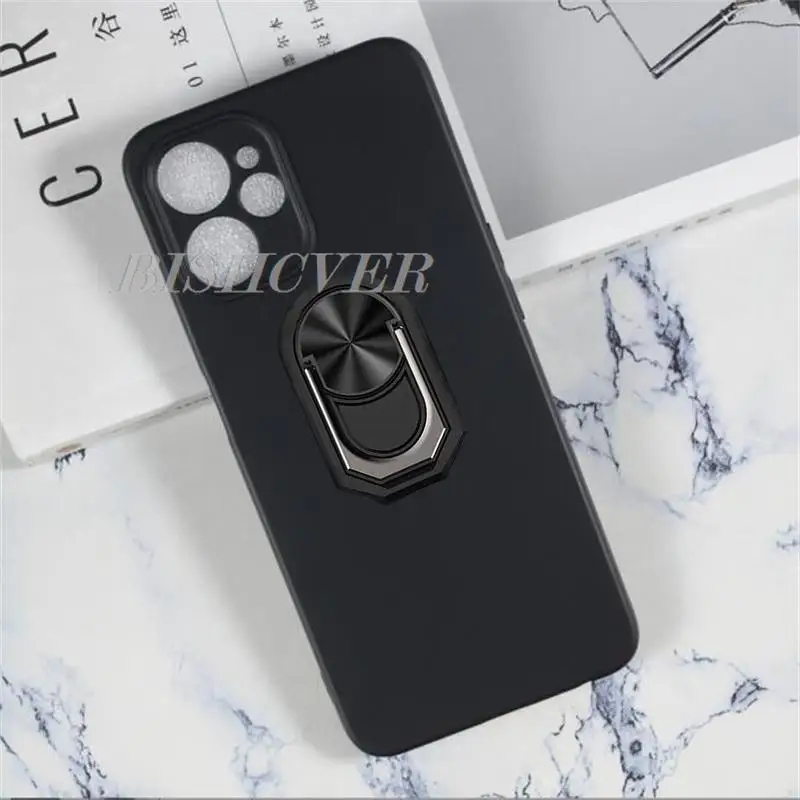 For Realme 10 5G 9i Realme9i 5G 2022 RMX3663 RMX3612 Back Ring Holder Bracket Phone Case Smartphone TPU Soft Silicone Cover