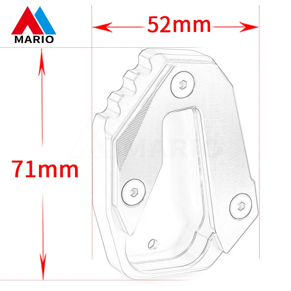 ل Hus Svartpilen 801 2024-2025 دراجة نارية الملحقات CNC الألومنيوم مسنده موسع القدم الجانب حامل تمديد وسادة للقدم #6