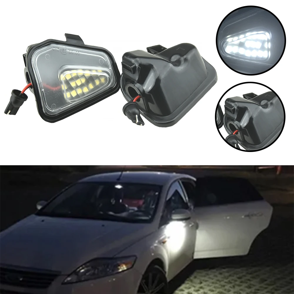 

For VW Beetle CC EOS 1F7 1F8 Passat B7 3C 2Pcs 6000K White LED Under Side Mirror Light Puddle Lamps