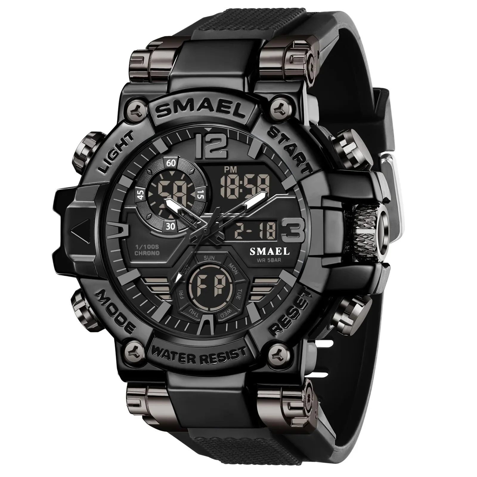 

SMAEL 8110 New LED Watch 50-Meter Water Resistance Digital Watch Shock-Resistant Men's Digital Sports Watch