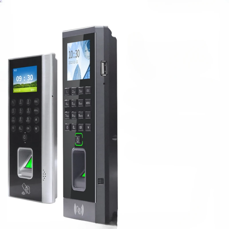 Attendance and Access Control System Integrated Machine Fingerprint Password IC Card Set Office Large Capacity Clock in Machine