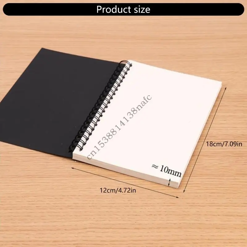 594f 2 PCS Spirales en blanco Notebook Journal Notebook Stationery Blocos papeles Softs Sketching Book for Notes Sketches