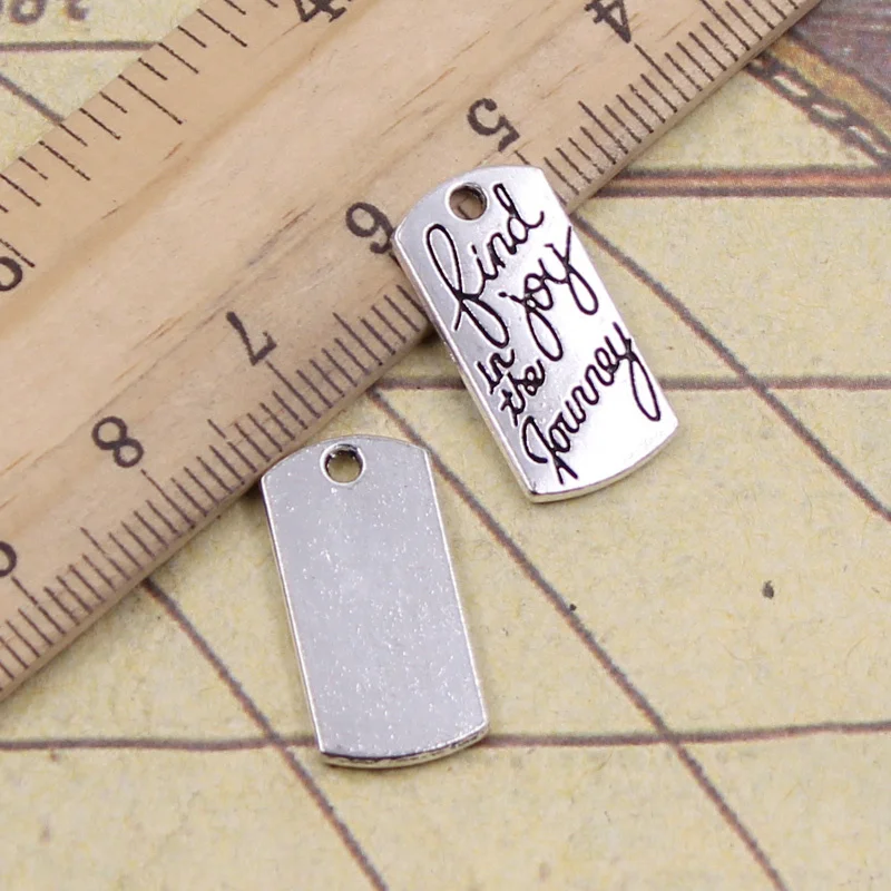 20pcs Charms Find Joy In Journey 20x10mm Tibetan Silver Color Jewelry Antique Pendants DIY Craft Handmade Making
