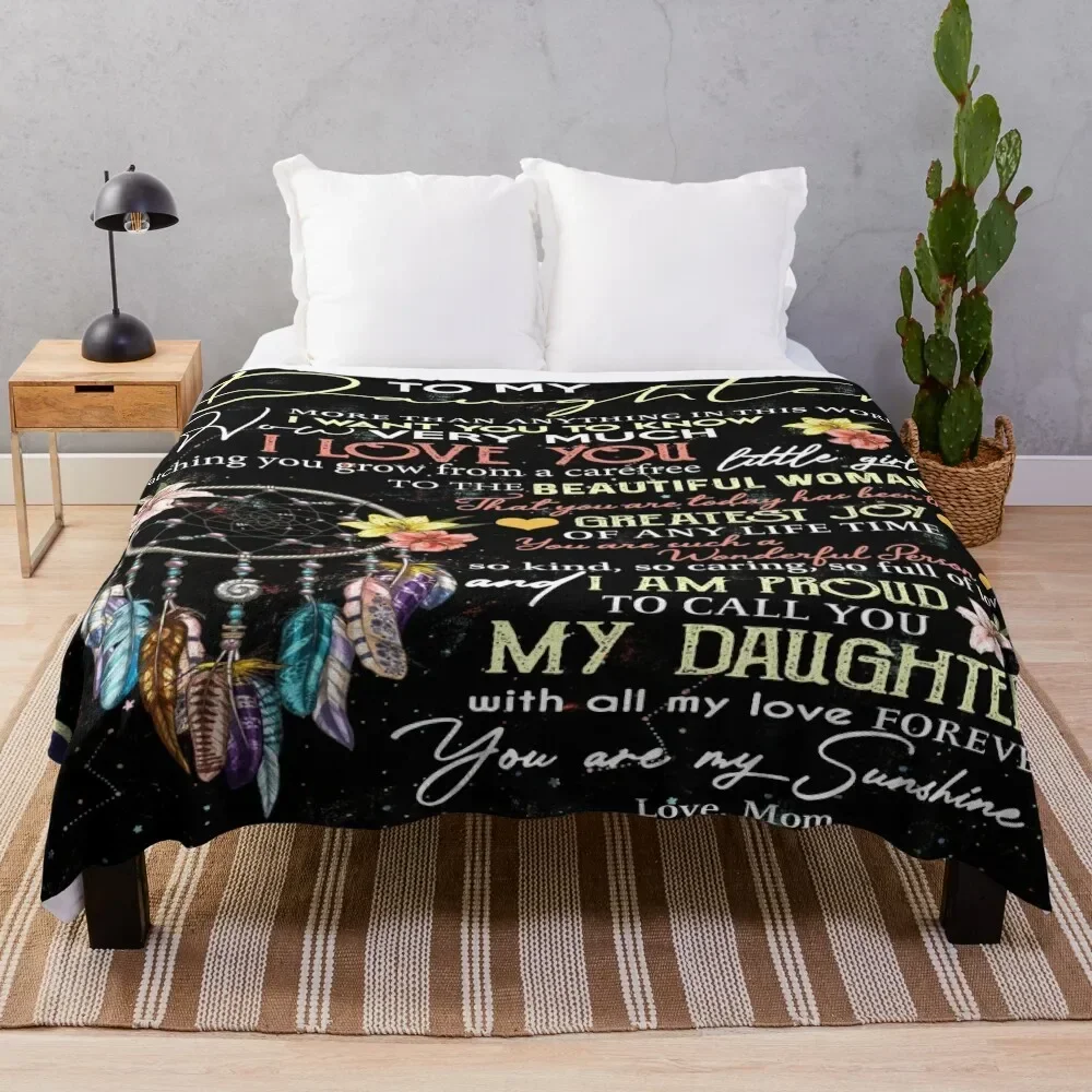 

To My Daughter More Than Anything In This World Quilt Blanket For Family Throw Blanket Bed For Decorative Sofa Kid'S Blankets