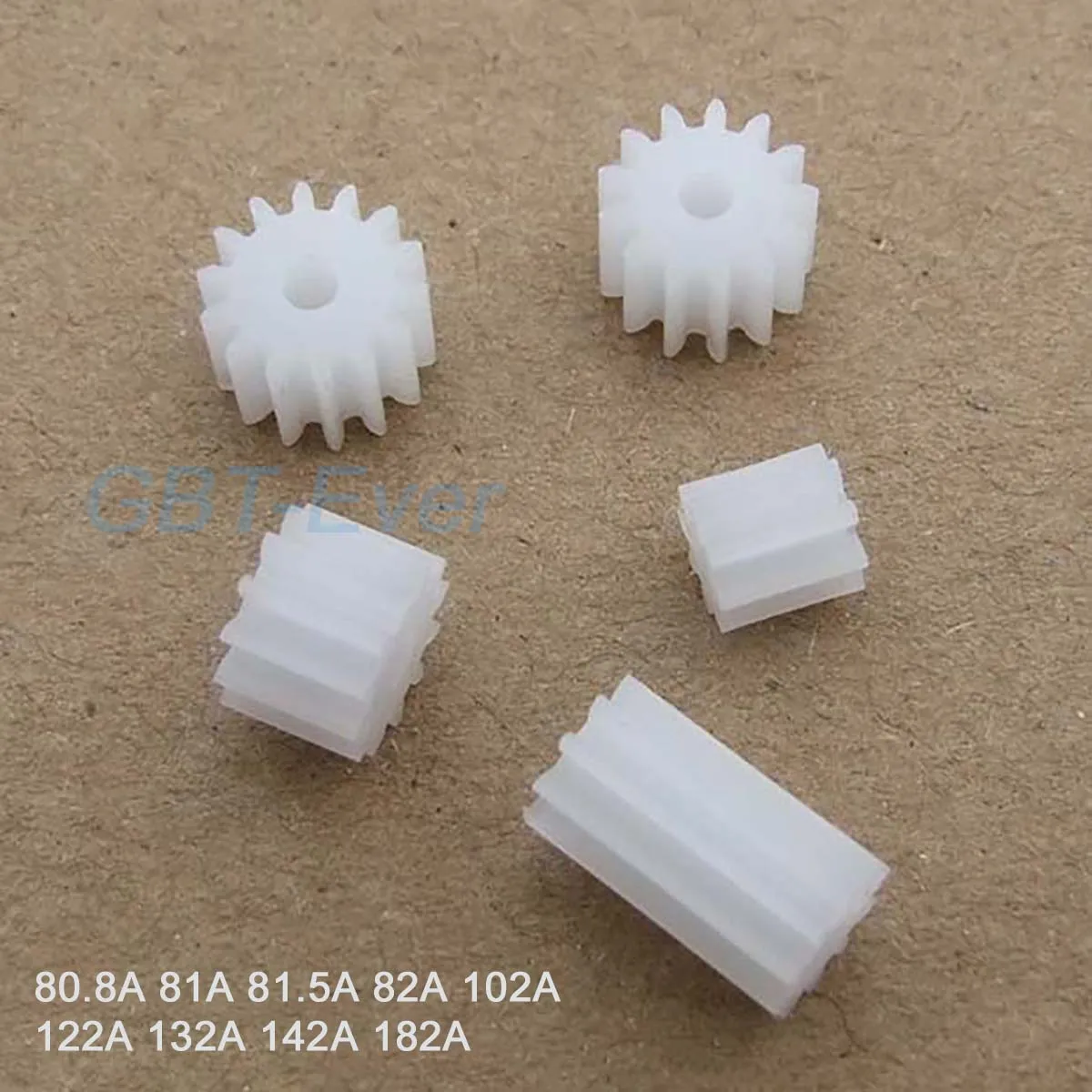 

30Pcs 0.5M Plastic Gear 8/10/12/13/14/18 Teeth 80.8A-182A White Pinion 2mm Hole DIY Toy Parts Accessories Motor Gear Pinion