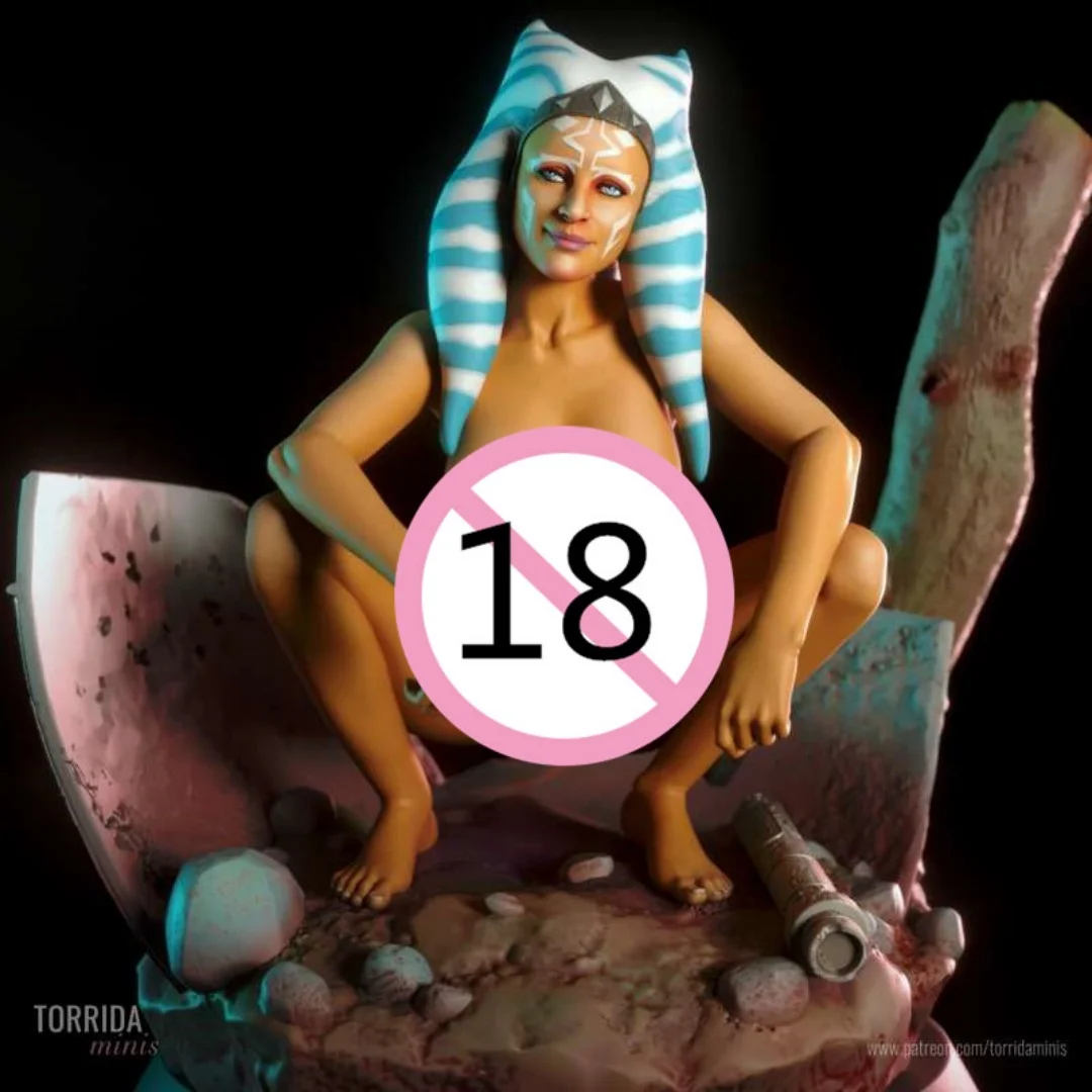 1/24 Schaal Hars Figuur Monteren Model Kit Ahsoka Girl Nsfw Drie versies Ongemonteerd Ongeverfd 3D printen speelgoed