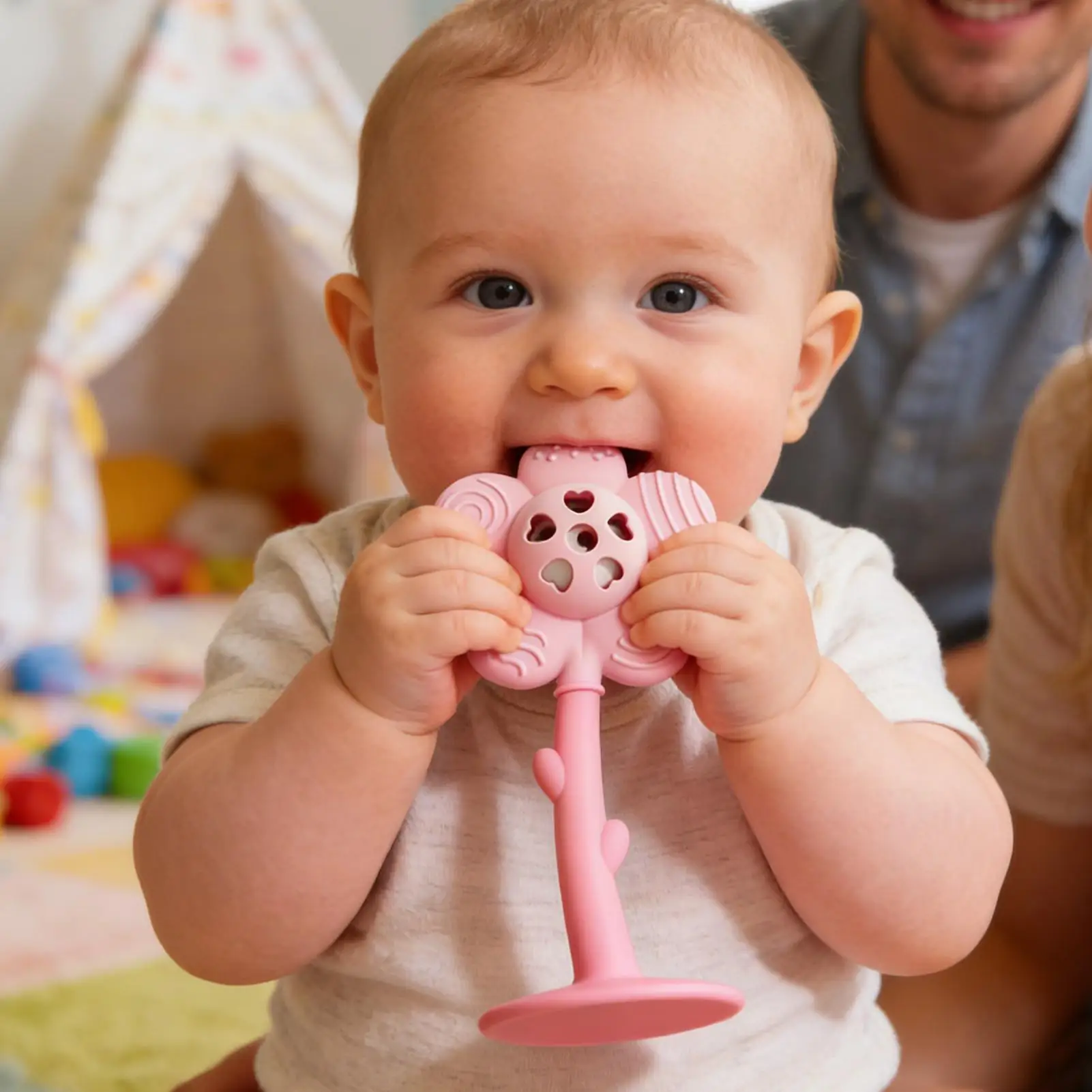 

Эргономичная мягкая ударопрочная погремушка-прорезыватель и сенсорная игрушка для дома, квартиры, общежития, для покупок
